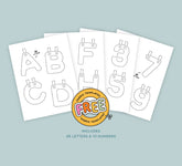 Letter Garland Template