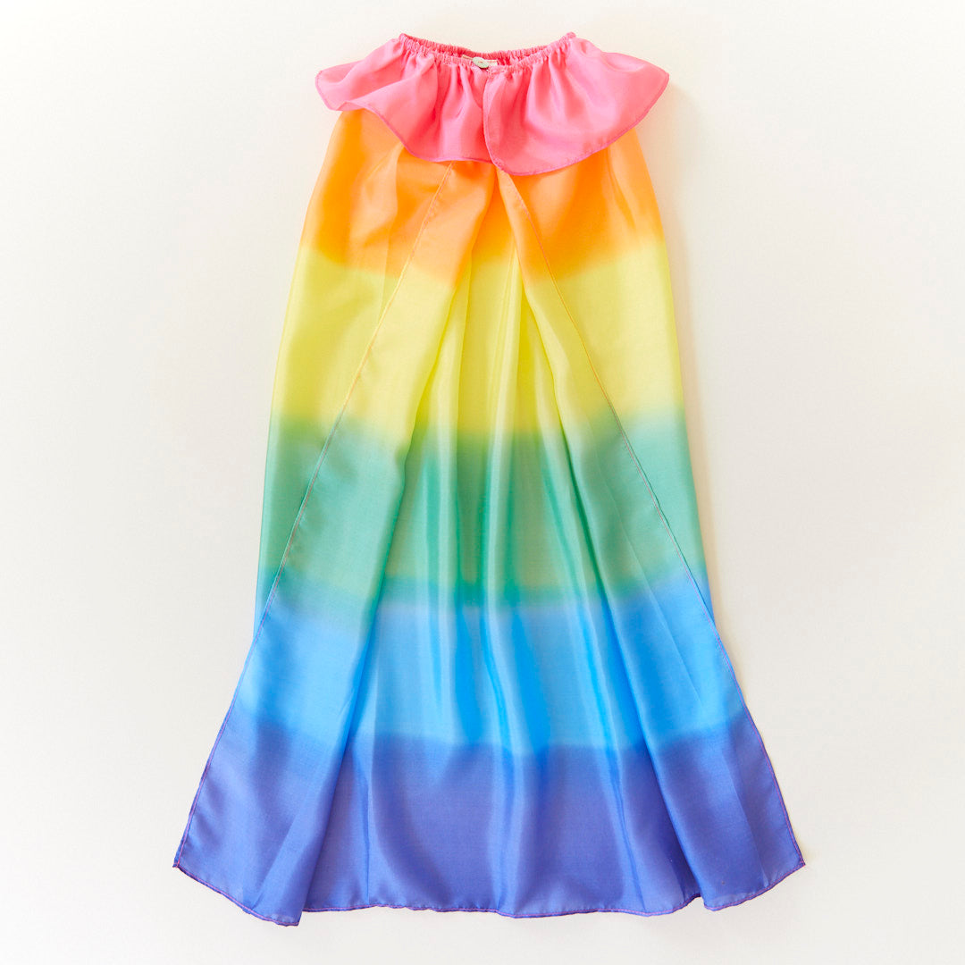 Silk Cape in Rainbow