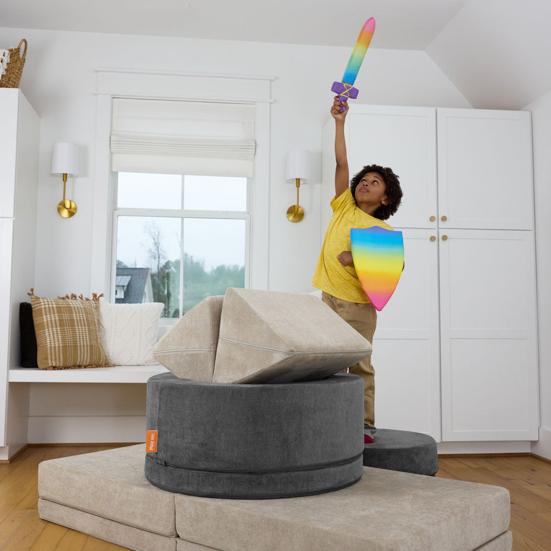 Playsilk Sword & Shield Set in Rainbow